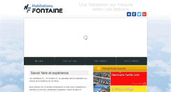 Desktop Screenshot of habitationsrletfontaine.com