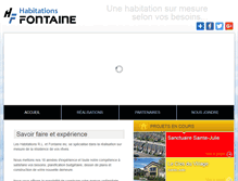 Tablet Screenshot of habitationsrletfontaine.com